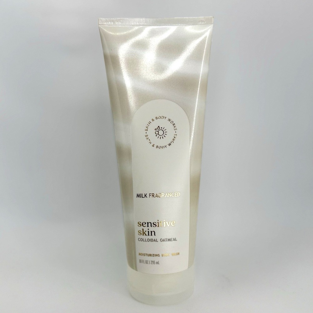 Bath & Body Works Milk Sensitive Skin‎ Body Wash Oatmeal 10 oz Gentle Cleanser